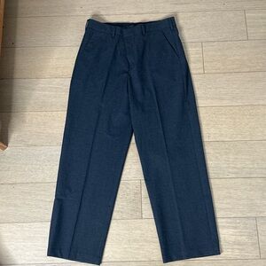 Oak+Fort Classic Dark Grey Straight-Leg Dress Pants